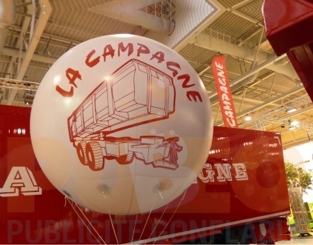 Une structure gonflable en hélium pour l'entreprise LA CAMPAGNE.