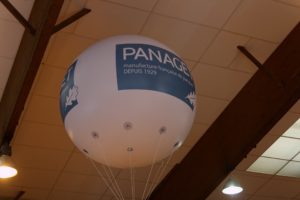 Un ballon publicitaire pour PANAGET.